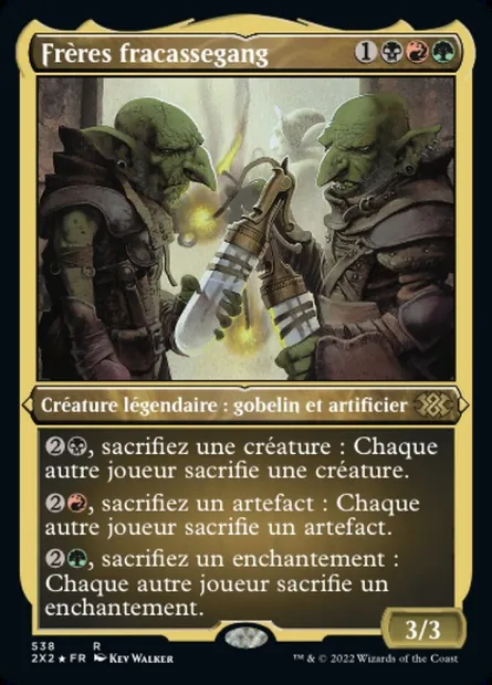 Frères fracassegang, carte Magic 2X2 538 — extension Double Masters 2022
