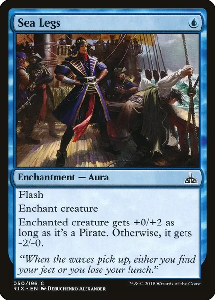 Sea Legs, Magic card RIX 50 — Rivals of Ixalan set