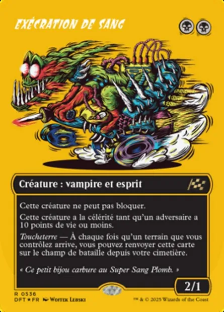 Exécration de sang, carte Magic DFT 536 — extension Aetherdrift