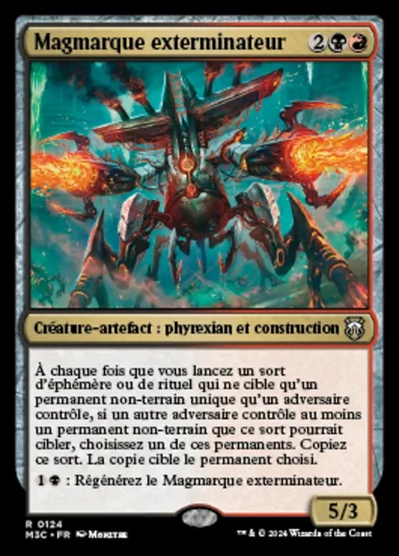 Magmarque exterminateur, carte Magic M3C 124 — extension Modern Horizons 3 Commander