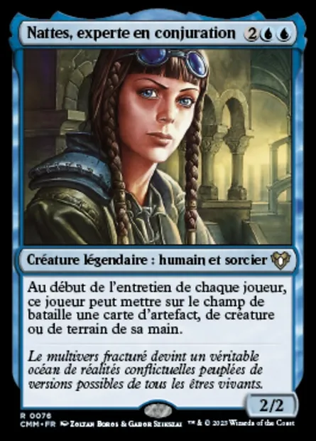 Nattes, experte en conjuration, carte Magic CMM 76 — extension Commander Masters