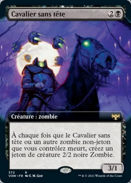 Cavalier sans tête, carte Magic VOW 372 — extension Innistrad : noce écarlate