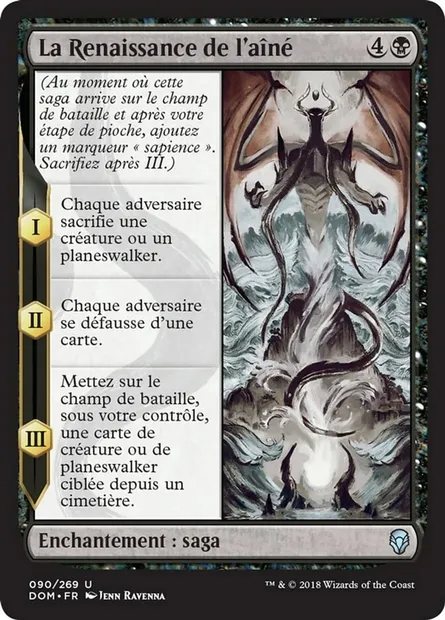La Renaissance de l'aîné, carte Magic DOM 90 — extension Dominaria
