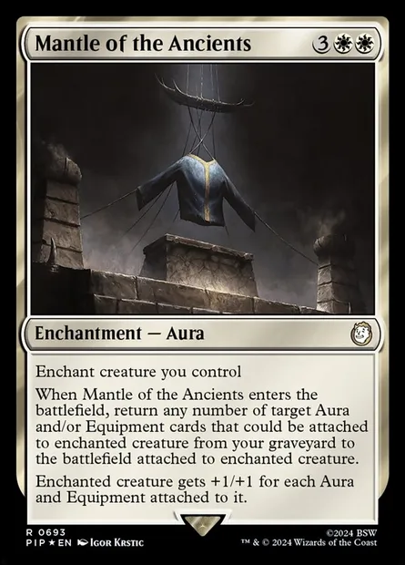 Manteau des Anciens, carte Magic PIP 693 — extension Fallout