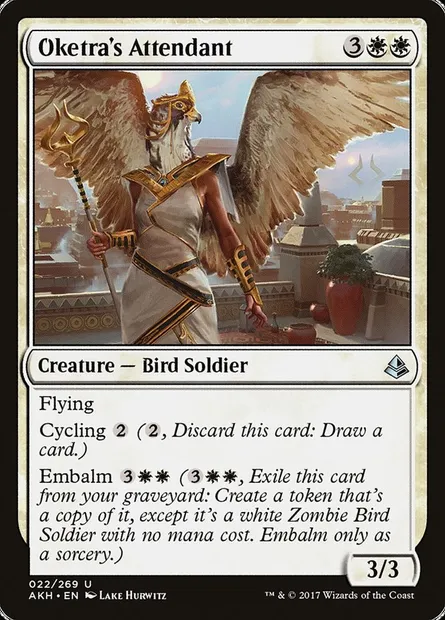 Oketra's Attendant, Magic card AKH 22 — Amonkhet set