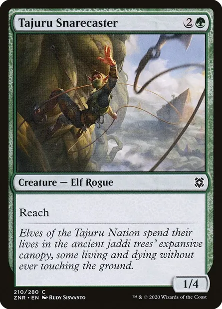 Tajuru Snarecaster, Magic card ZNR 210 — Zendikar Rising set