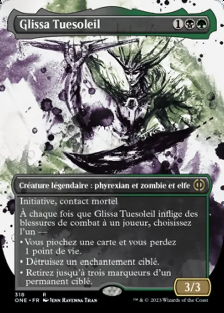 Glissa Tuesoleil, carte Magic ONE 318 — extension Tous Phyrexians