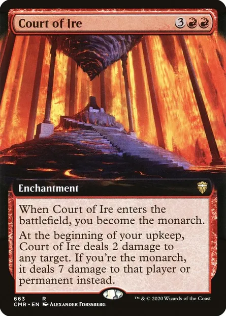 Court of Ire, Magic card CMR 663 — Commander Legends set