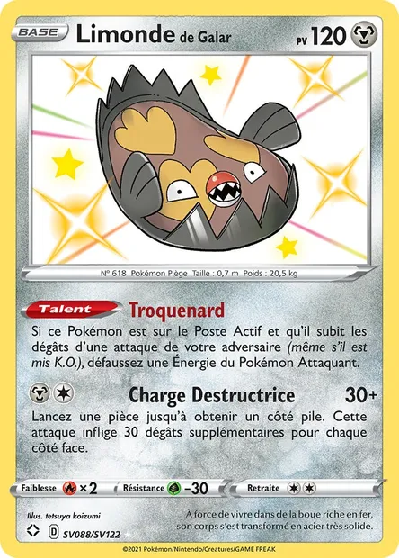 Limonde de Galar, carte Pokémon SHF SV088 — extension Destinées Radieuses