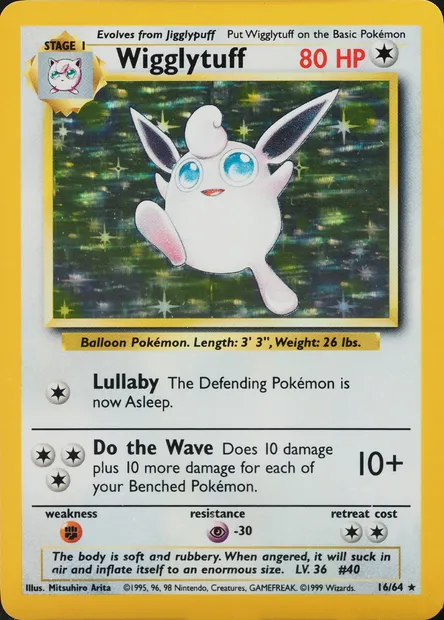 Grodoudou, carte Pokémon ERR 016 — extension Pokémon Misprints