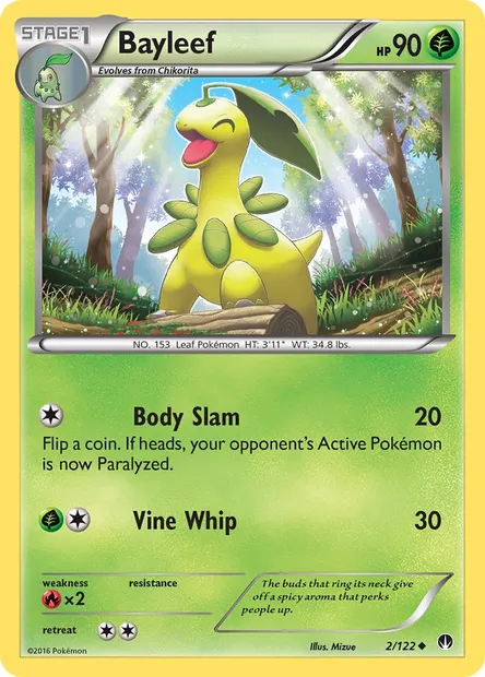 Bayleef, Pokémon card BKP 2 — BREAKpoint set