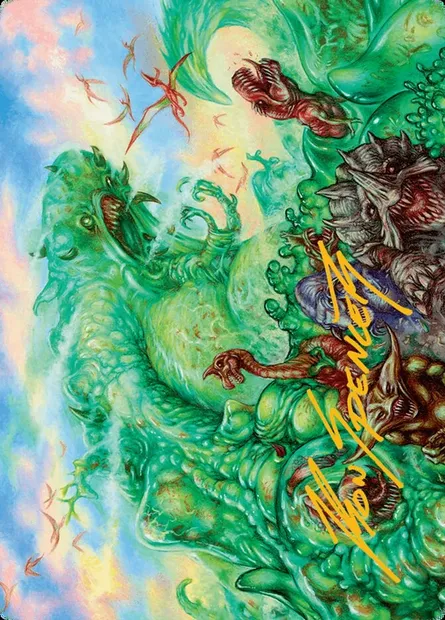 Mimeoplasm, Revered One // Mimeoplasm, Revered One, carte Magic ADFT 28 — extension Aetherdrift Art Series