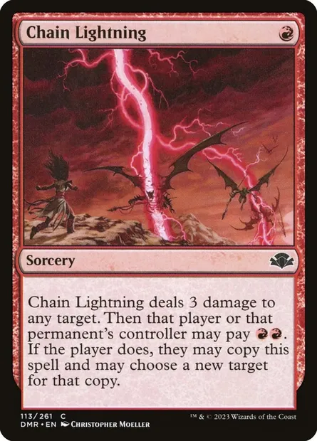 Chain Lightning, Magic card DMR 113 — Dominaria Remastered set