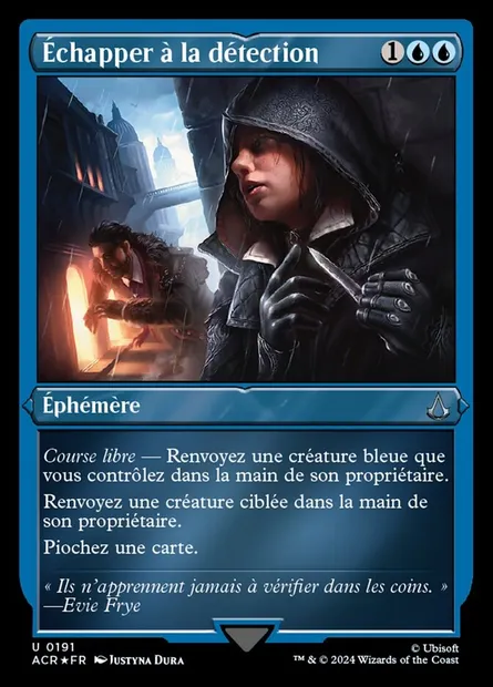 Échapper à la détection, carte Magic ACR 191 — extension Assassin's Creed