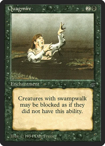 Quagmire, carte Magic LEG 115 — extension Legends