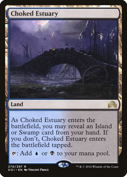 Choked Estuary, Magic card SOI 270 — Shadows over Innistrad set