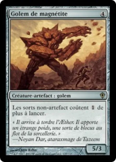 Golem de magnétite, carte Magic WWK 127 — extension Worldwake