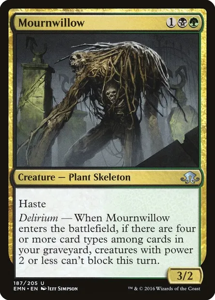 Mournwillow, Magic card EMN 187 — Eldritch Moon set