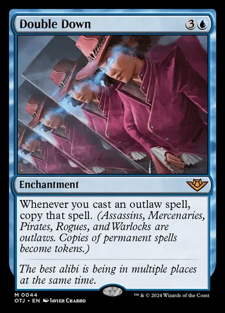 Double Down, Magic card OTJ 44 — Outlaws of Thunder Junction set