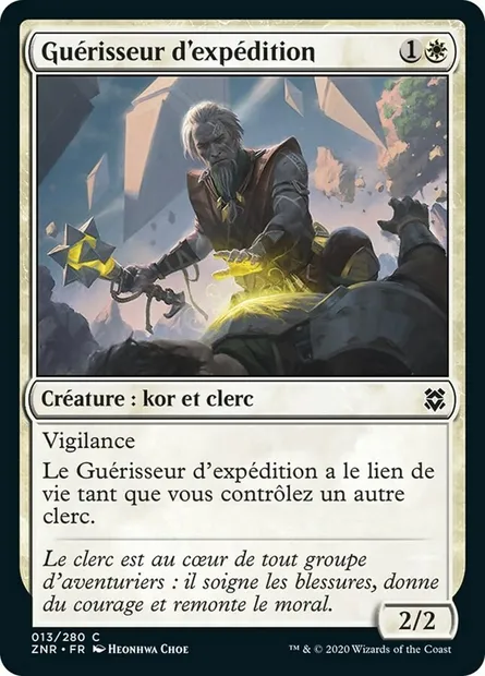 Guérisseur d'expédition, carte Magic ZNR 13 — extension Renaissance de Zendikar