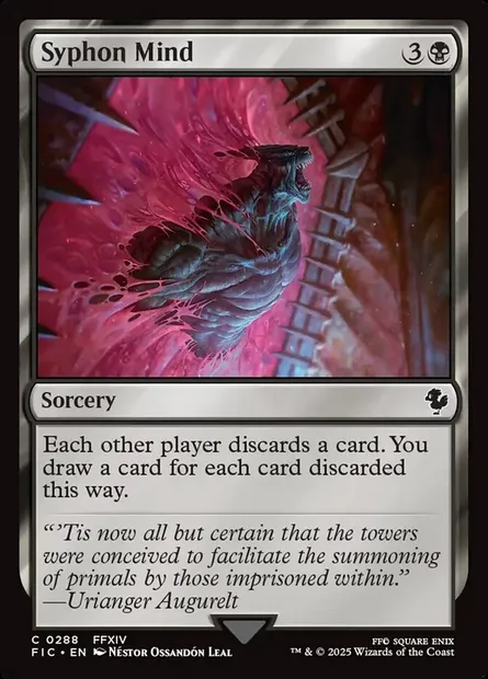 Syphon Mind, Magic card FIC 288 — Final Fantasy Commander set