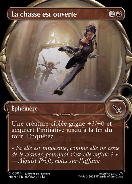 La chasse est ouverte, carte Magic MKM 304 — extension Murders at Karlov Manor