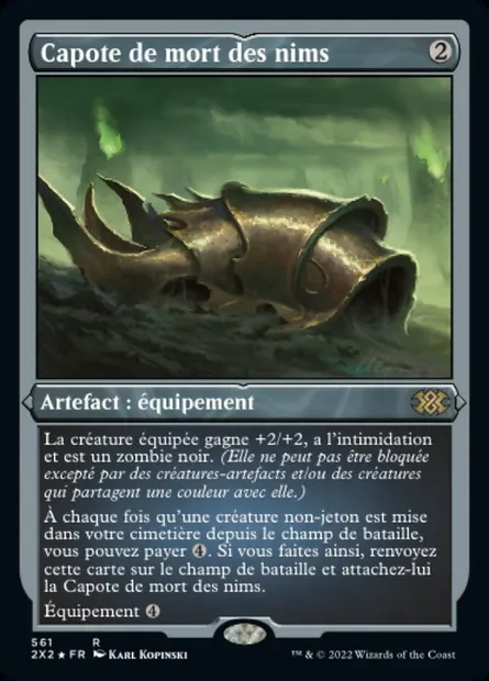 Capote de mort des nims, carte Magic 2X2 561 — extension Double Masters 2022