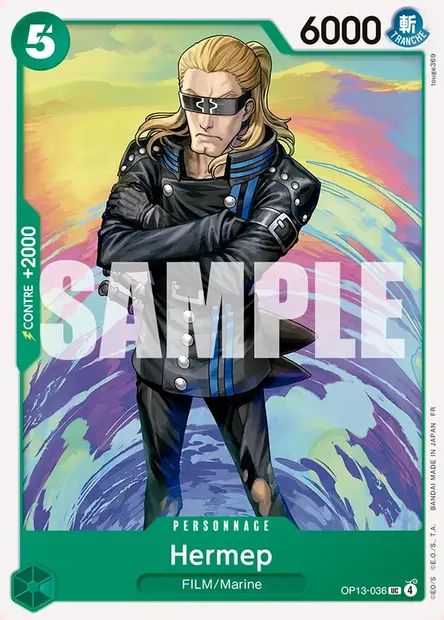 Hermep, carte One Piece OP13-036 — extension SUCCESSEURS