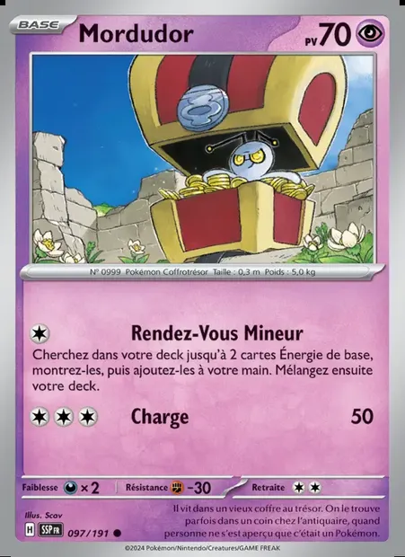 Mordudor, carte Pokémon SSP 097 — extension Étincelles Déferlantes