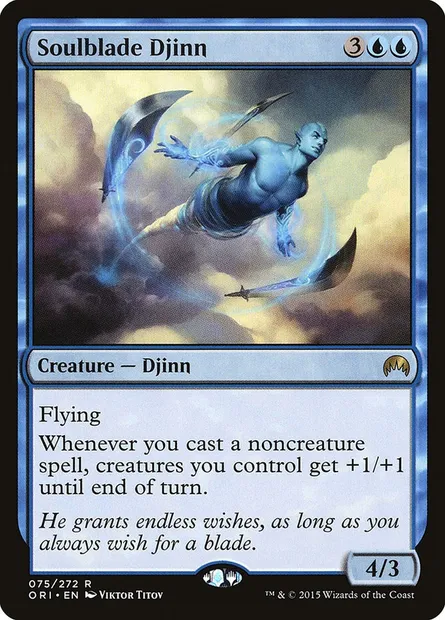 Soulblade Djinn, Magic card ORI 75 — Magic Origins set