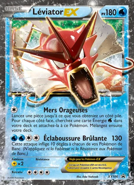 Léviator EX, carte Pokémon XY 106 — extension Promo XY