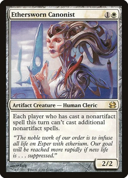 Canoniste des Éthermentés, carte Magic MMA 14 — extension Modern Masters