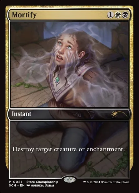 Mortification, carte Magic SCH 21 — extension Store Championships