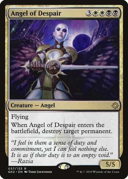 Angel of Despair, Magic card GK2 37 — RNA Guild Kit set