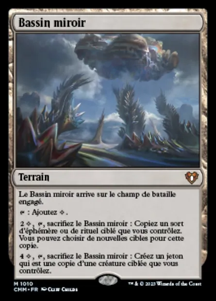 Bassin miroir, carte Magic CMM 1010 — extension Commander Masters