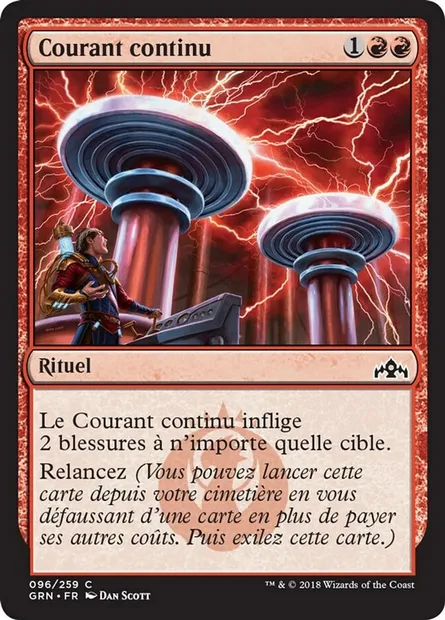Courant continu, carte Magic GRN 96 — extension Les Guildes de Ravnica