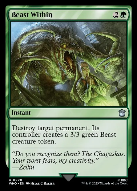 Beast Within, Magic card WHO 228 — Doctor Who set