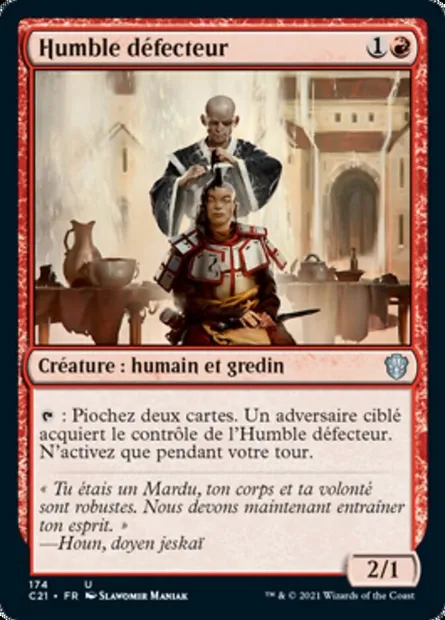 Humble défecteur, carte Magic C21 174 — extension Commander 2021
