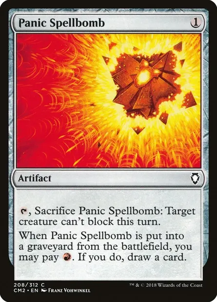 Panic Spellbomb, Magic card CM2 208 — Commander Anthology Volume II set