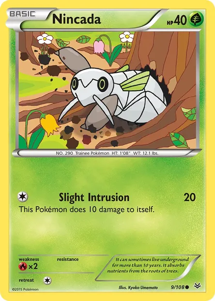 Nincada, Pokémon card ROS 9 — Roaring Skies set