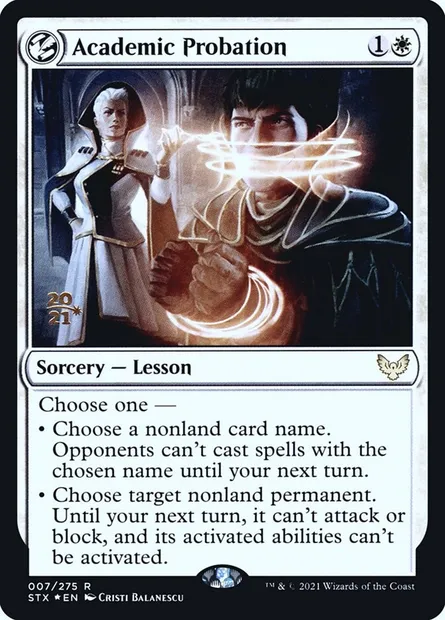 Academic Probation, Magic card PSTX 7s — Strixhaven: School of Mages Promos set