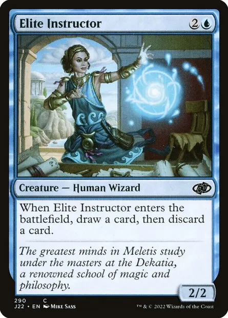 Elite Instructor, Magic card J22 290 — Jumpstart 2022 set