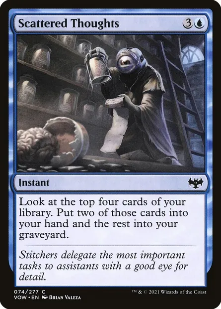 Scattered Thoughts, Magic card VOW 74 — Innistrad: Crimson Vow set