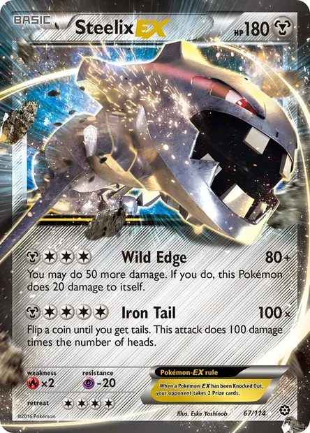 Steelix EX, Pokémon card STS 67 — Steam Siege set