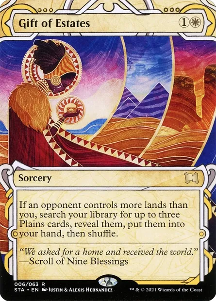 Gift of Estates, Magic card STA 6 — Strixhaven Mystical Archive set