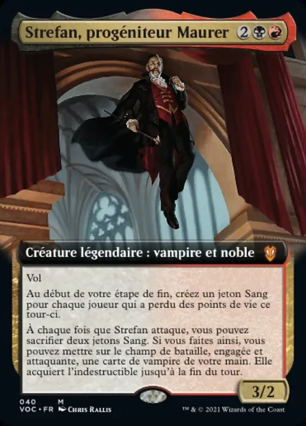 Strefan, progéniteur Maurer, carte Magic VOC 40 — extension Crimson Vow Commander