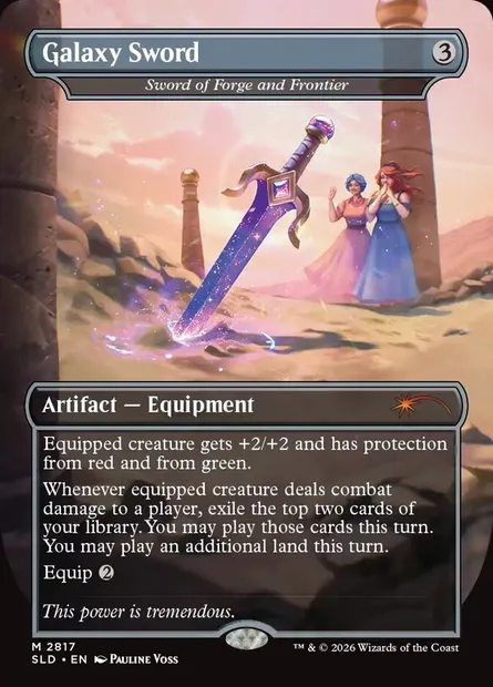 Épée de Forge et de Frontière, carte Magic SLD 2817 — extension Secret Lair Drop
