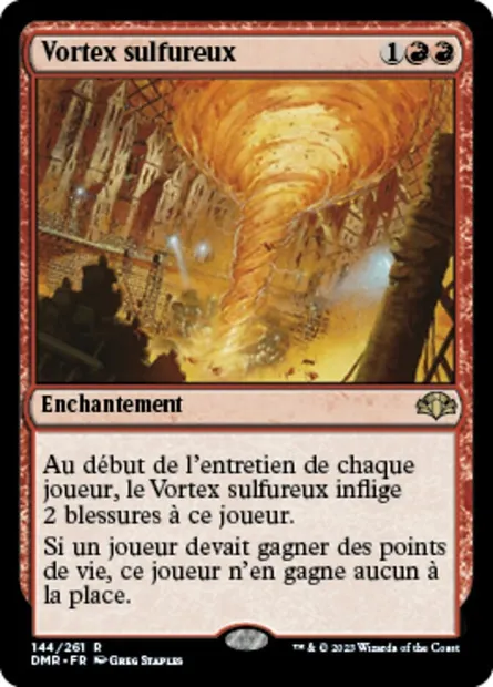 Vortex sulfureux, carte Magic DMR 144 — extension Dominaria Remastered