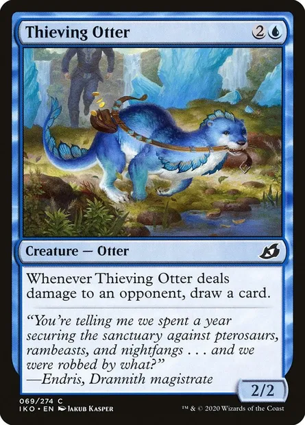 Thieving Otter, Magic card IKO 69 — Ikoria: Lair of Behemoths set
