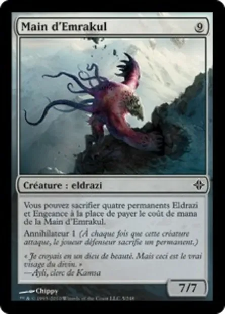 Main d'Emrakul, carte Magic ROE 5 — extension L'ascension des Eldrazi